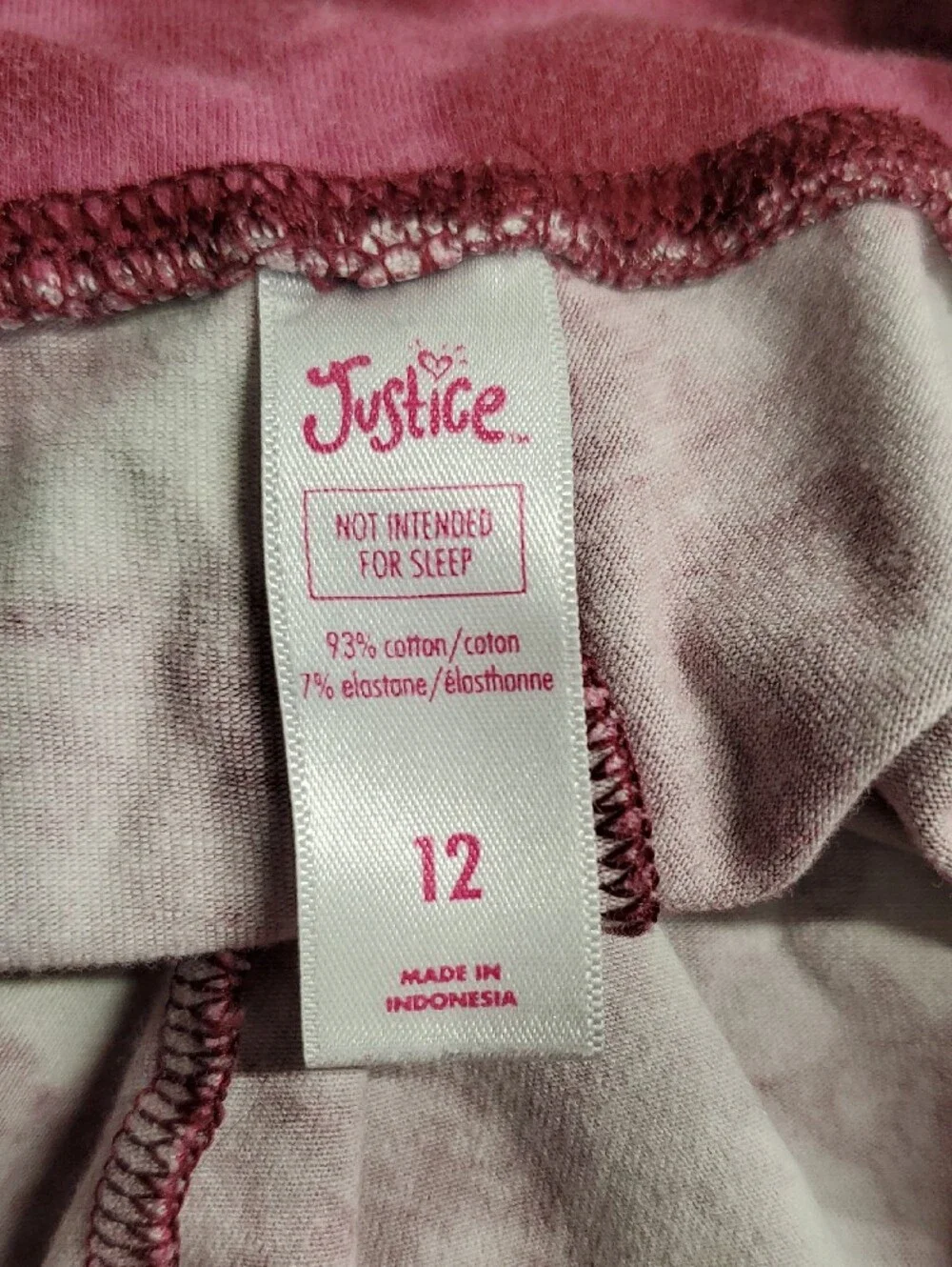 Justice Kids Tie-Dye Leggings – Pink Tie-Dye #281